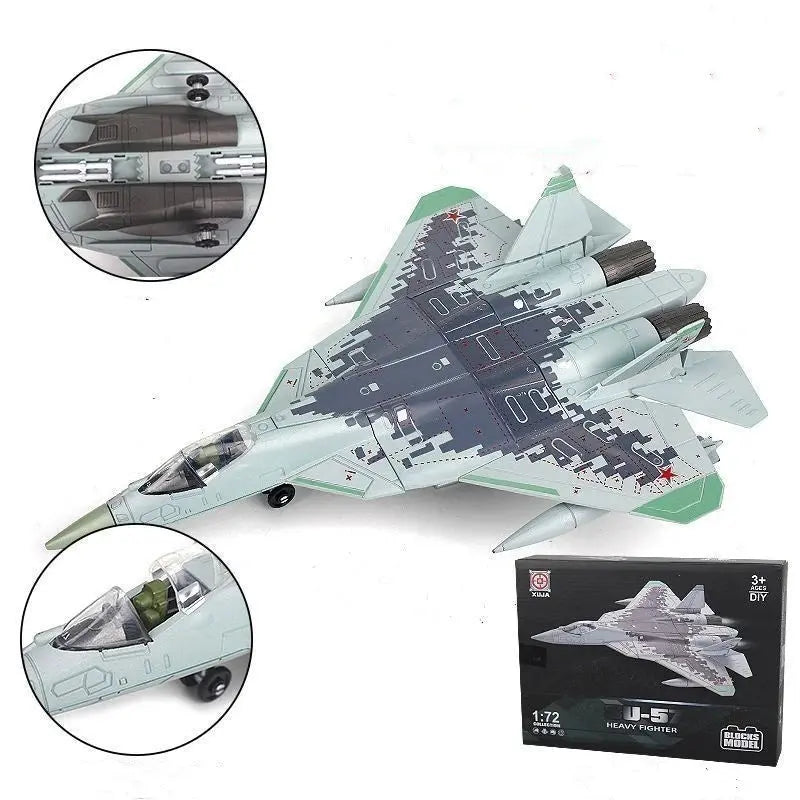 1/72 Scale Fighter Jet 3D Puzzle Model Kit – DIY Assembly Plastic Aircraft Collectible Display - Model to assemble