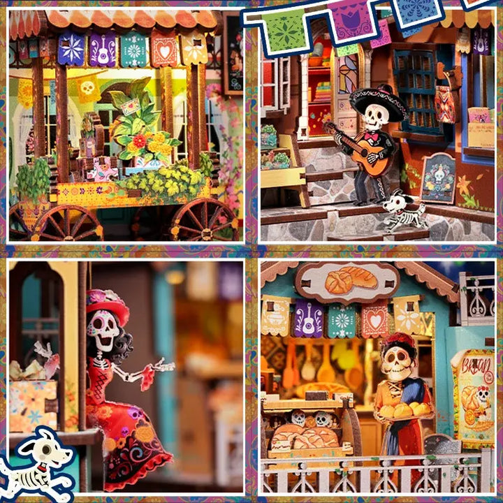 Plaza de los Muertos book nook - Model to assemble