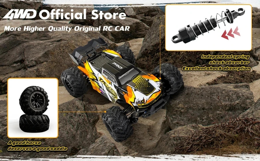 4WD Remote Control Car Off Road 4x4 RC High Speed Buggy Truck Super Brushless 50 or 80KM/H Fast Drift Racing Toy Kids Adults Model to assemble