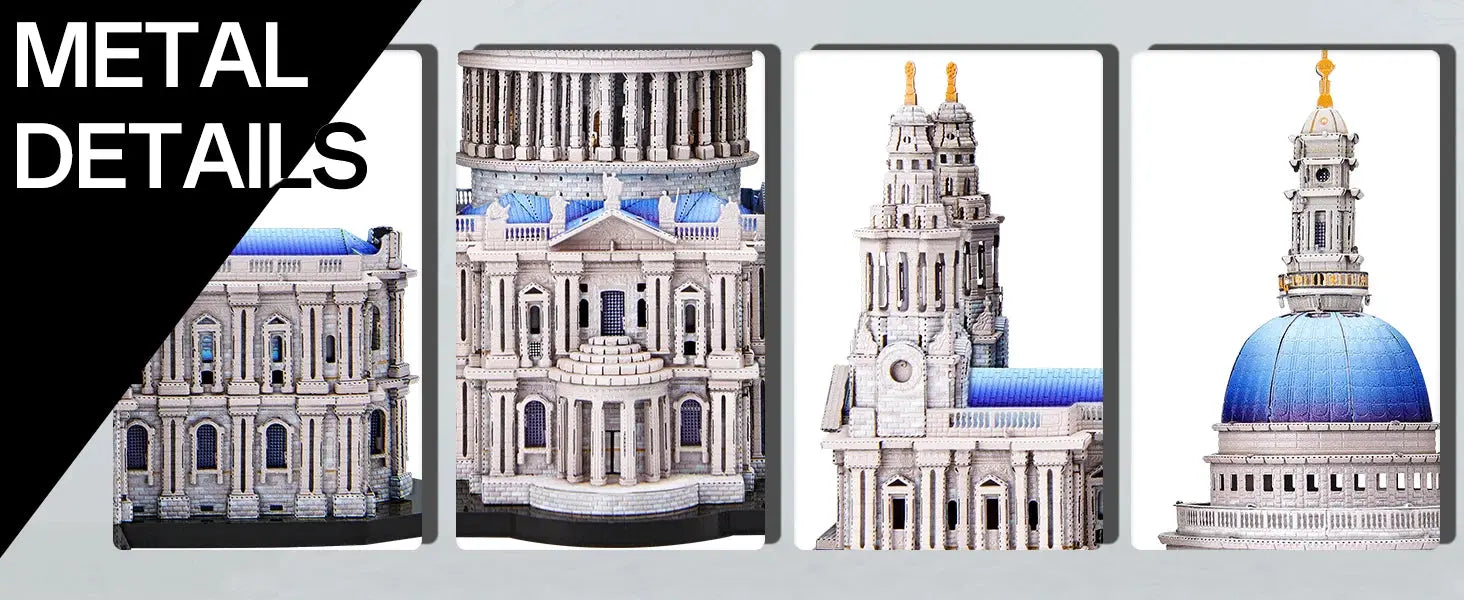 St. Paul's Cathedral 3D Metal Model Kit Model to assemble