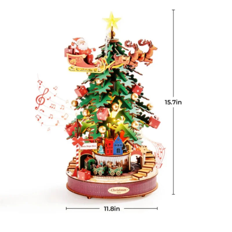 Music Box Christmas Melody Tree - Model to assemble