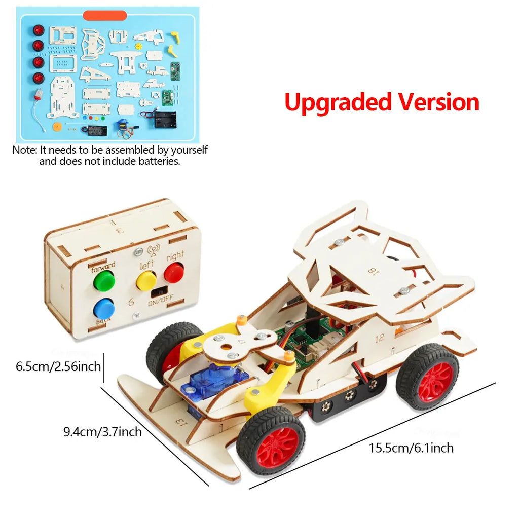 DIY Wooden Remote Control Car - Model to assemble