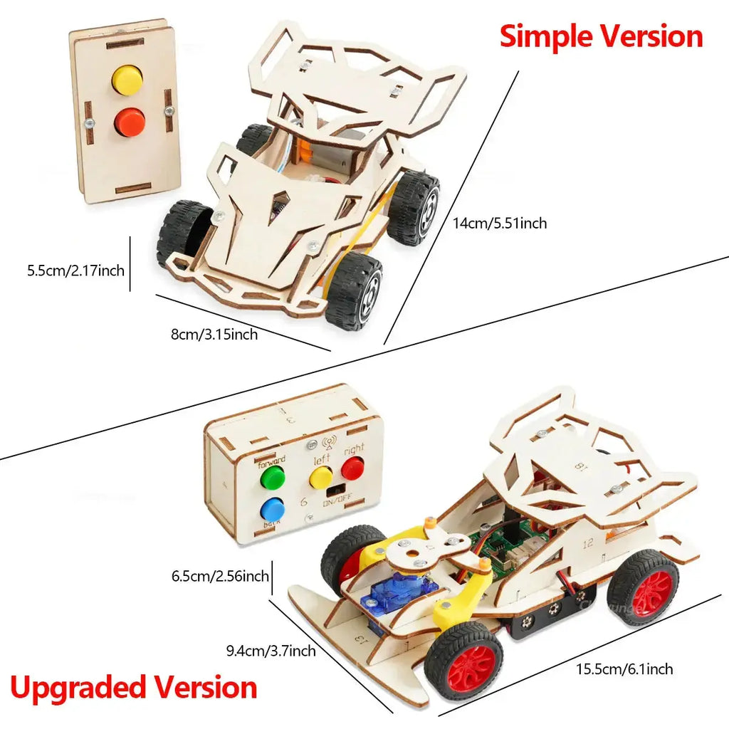 DIY Wooden Remote Control Car - Model to assemble
