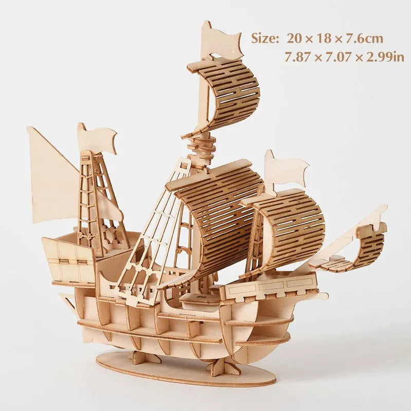 3D DIY Wooden Puzzle Models