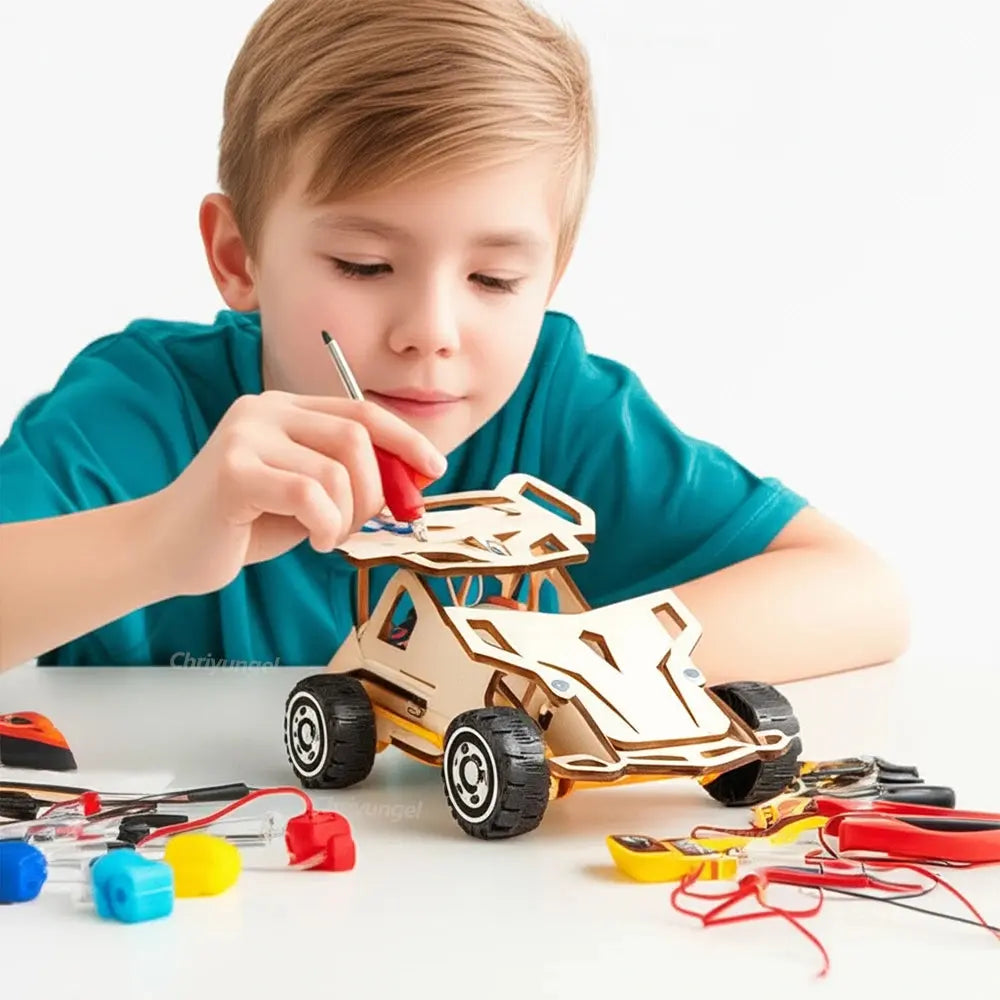 DIY Wooden Remote Control Car - Model to assemble