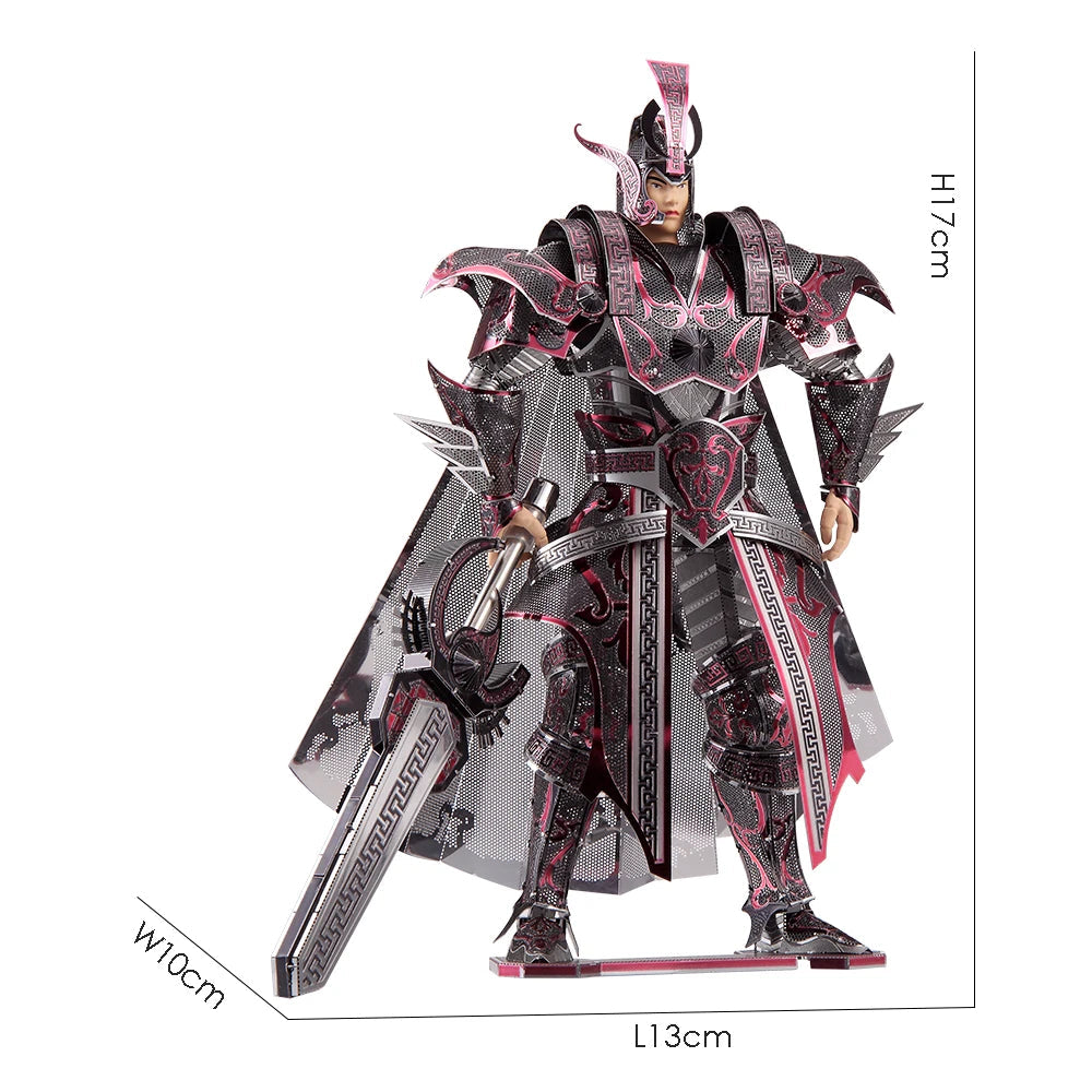 Piececool Model Building Kits The Colonel of Qin Empire 3D Metal Puzzles DIY Set Jigsaw for Teenager Toys Model to assemble