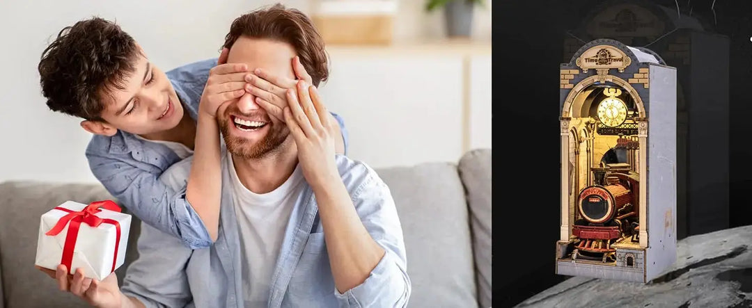 Doll House for Bookshelf - Model to assemble