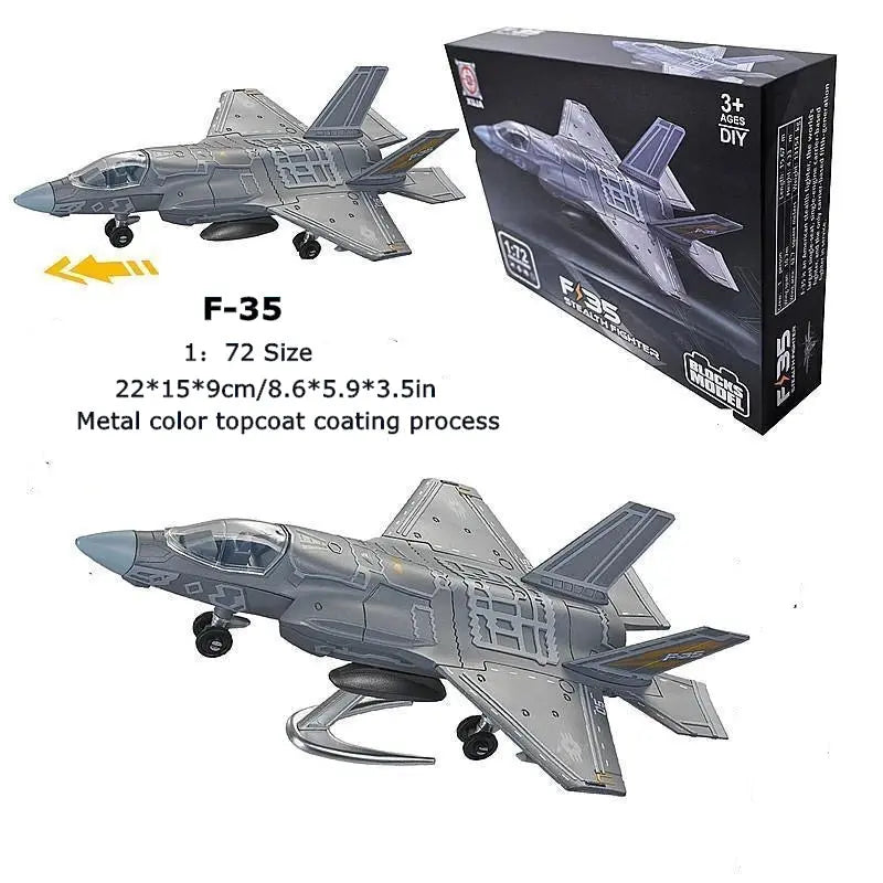 1/72 Scale Fighter Jet 3D Puzzle Model Kit – DIY Assembly Plastic Aircraft Collectible Display - Model to assemble