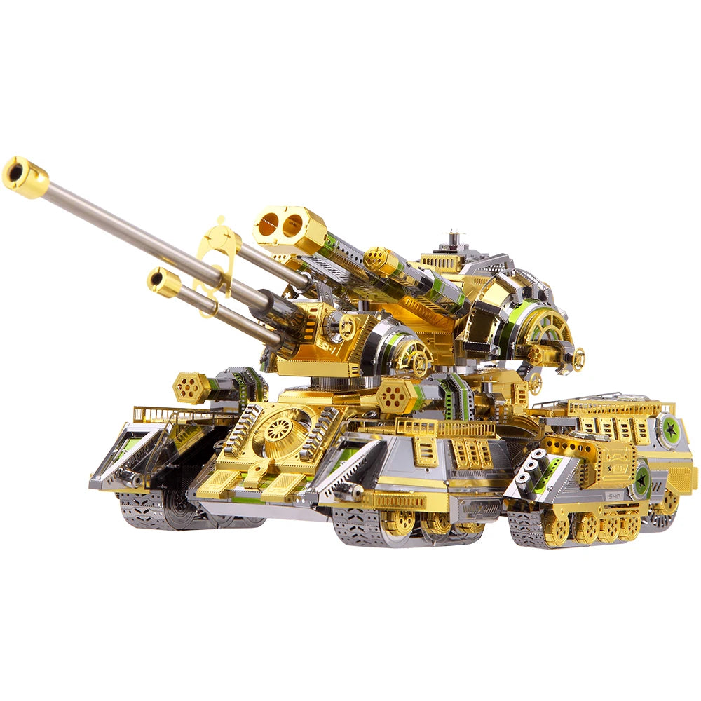 Piececool 3D Metal Puzzle Skynet Spider Superheavy Tank Model Building Kits Assembly DIY Toy for Teens Model to assemble