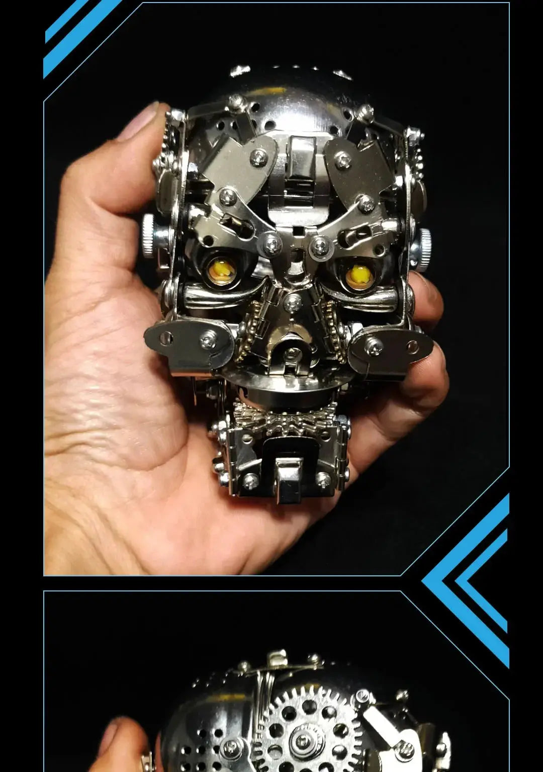 200 Pcs+ Metal Assembly Skull Model 3d Puzzle Metal Assembly Models Difficult Mechanical Toys Precision DIY Kit Model to assemble