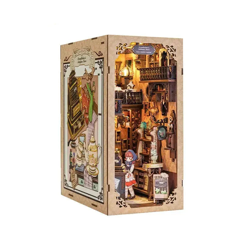 DIY Bookstore Book Nook with Light - Model to assemble