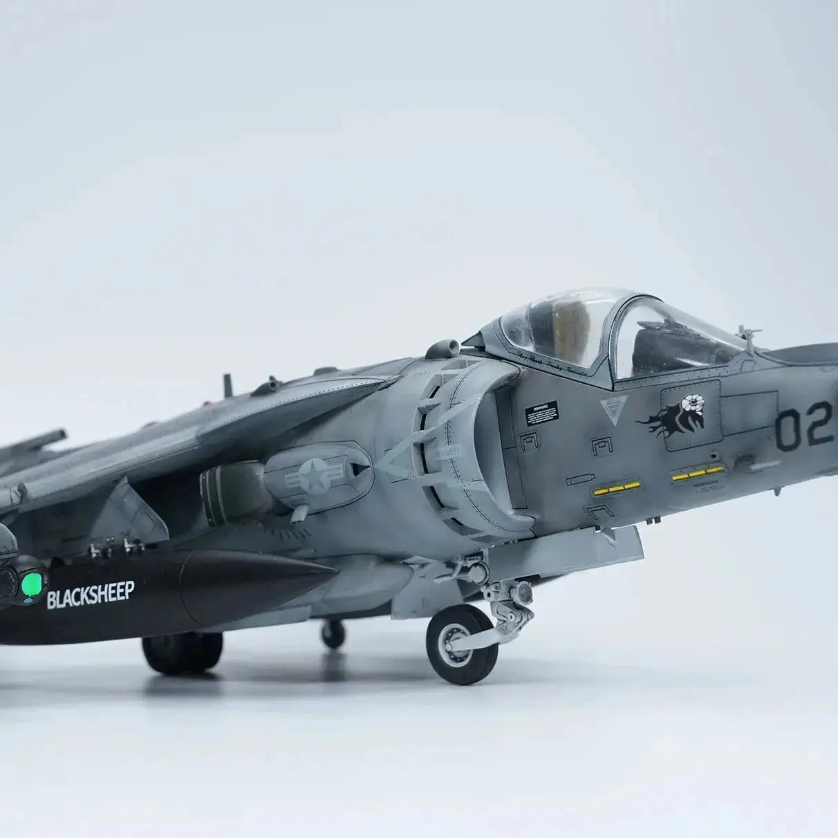 AV-8B Harrier II Plus Attack Aircraft Model Kit 1/48 Scale – USMC Military Jet DIY Assembly - Model to assemble