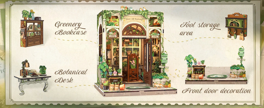 Japan Style Book Nook - Model to assemble