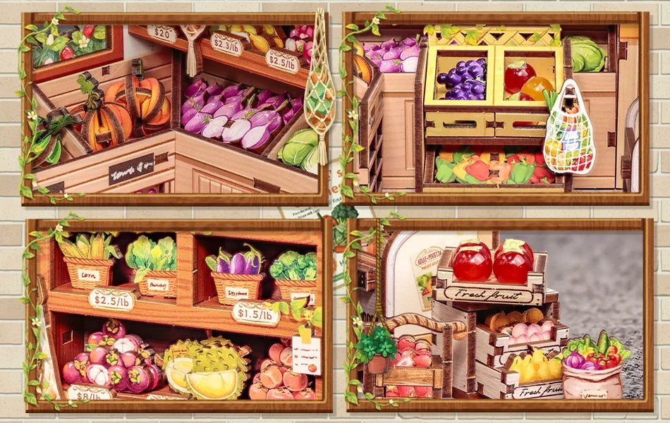 Japan Style Book Nook - Model to assemble