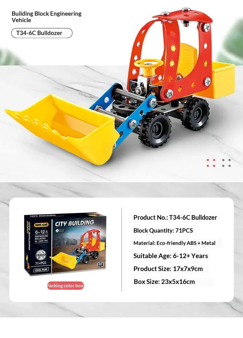 Metal Off-Road Vehicle Building Blocks - Model to assemble