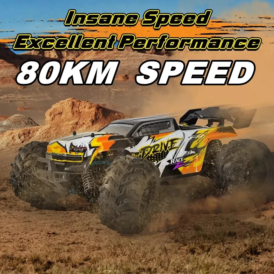 4WD Remote Control Car Off Road 4x4 RC High Speed Buggy Truck Super Brushless 50 or 80KM/H Fast Drift Racing Toy Kids Adults Model to assemble