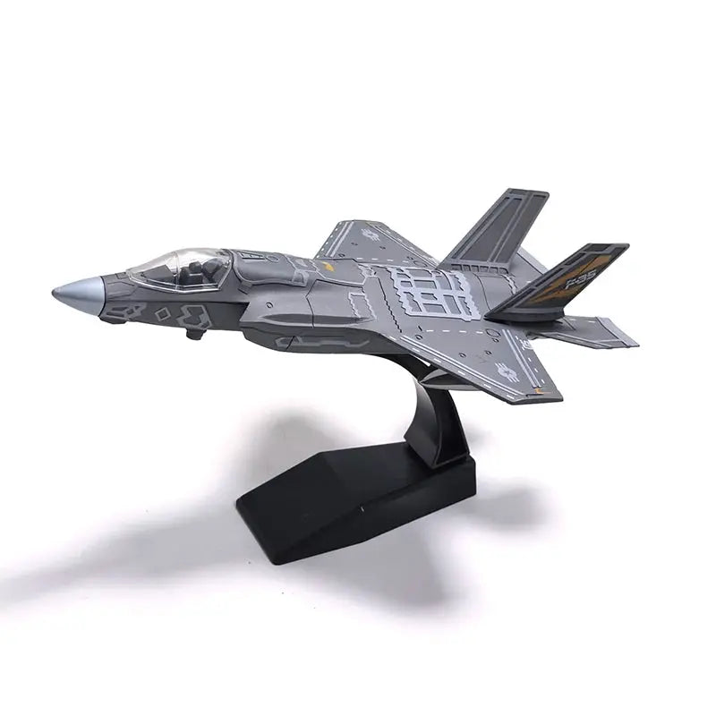 DIY Military Aircraft Model Kit – F14, F35, B2 Bomber & AH64 Helicopter Building Blocks - Model to assemble