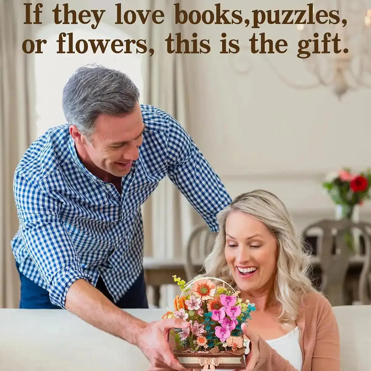 Wooden Blooming Book 3D Puzzle