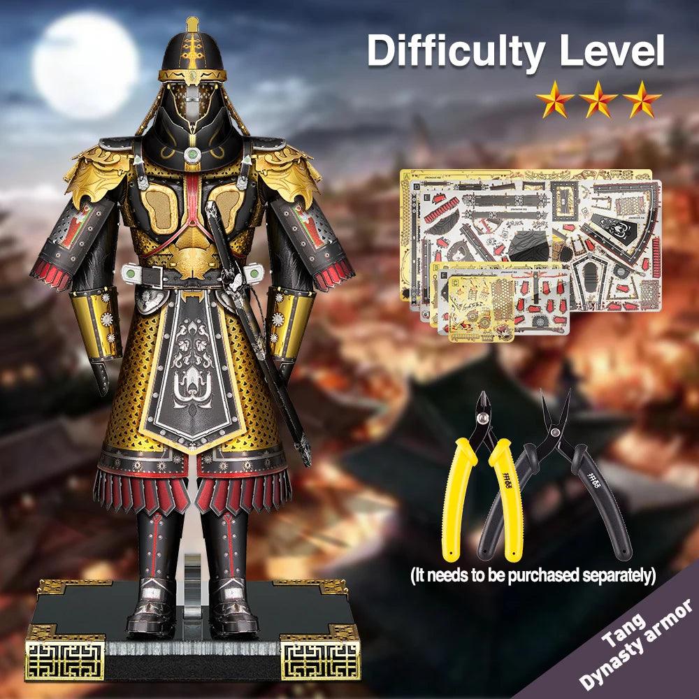 Piececool Model Building Kits a Suit of Armour Kit 3D Metal Puzzles DIY Toys for Adult Jigsaw Collection Birthday Gifts Model to assemble