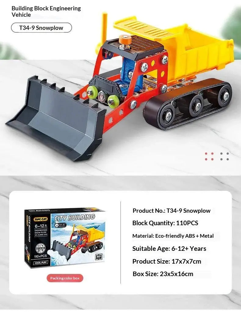 Metal Off-Road Vehicle Building Blocks - Model to assemble