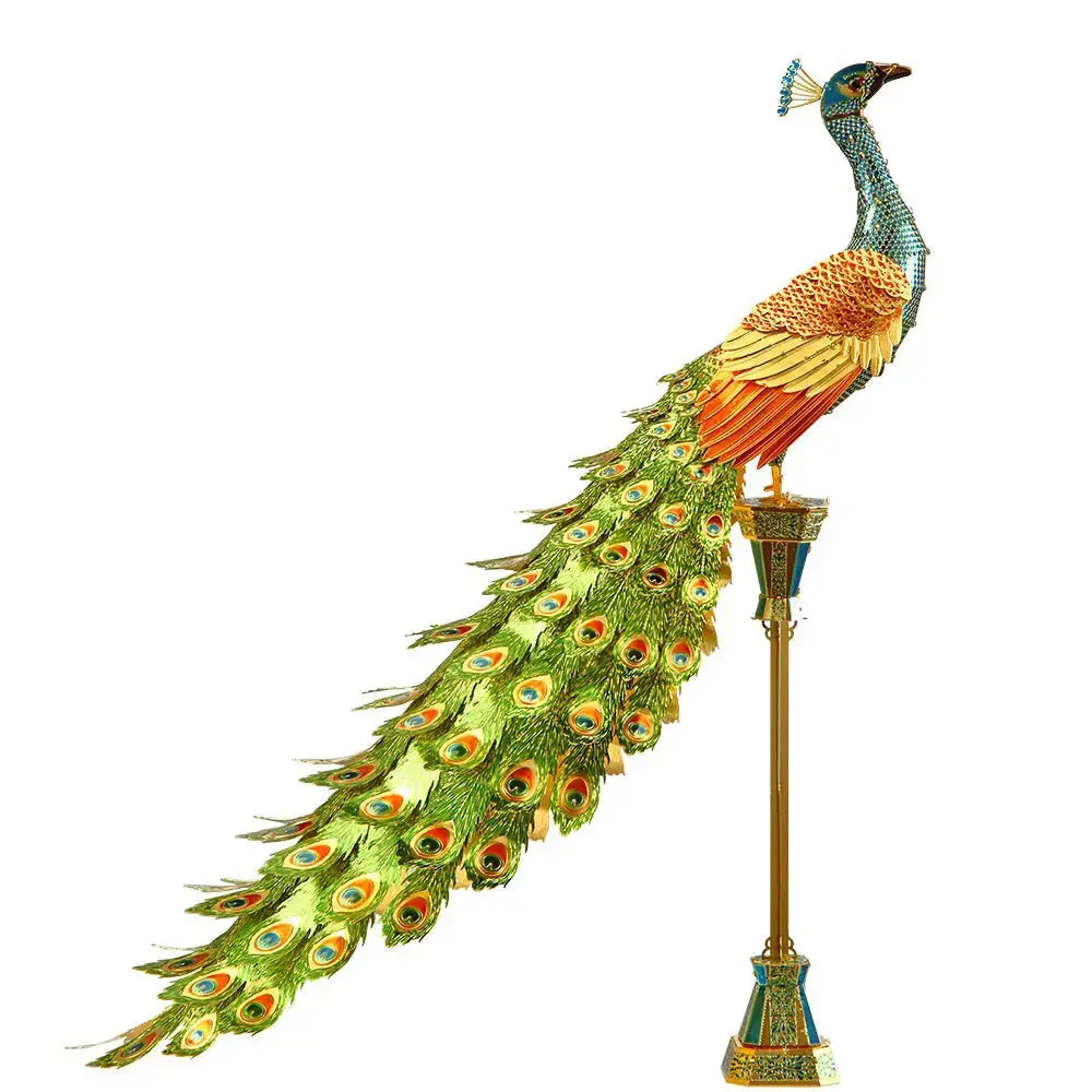 Colorful Peacock 3D Metal Model Kit