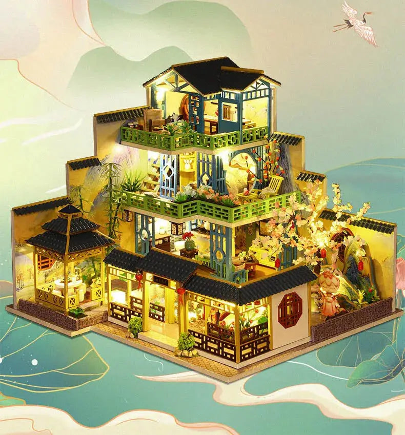 Traditional Chinese Villa DIY Dollhouse