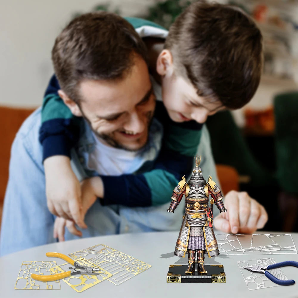 Piececool Model Building Kits a Suit of Armour Kit 3D Metal Puzzles DIY Toys for Adult Jigsaw Collection Birthday Gifts Model to assemble