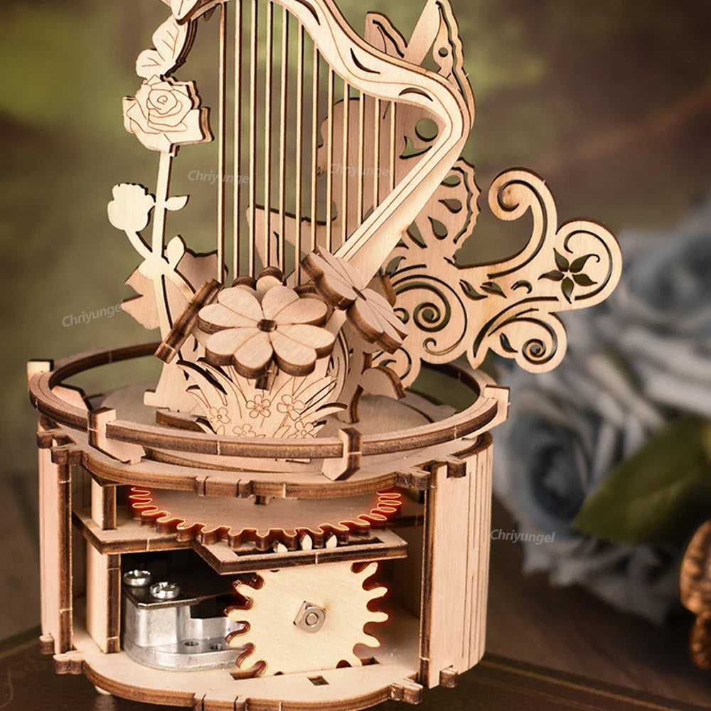 Castle/Fairy Music Box Electric Rotating - Model to assemble