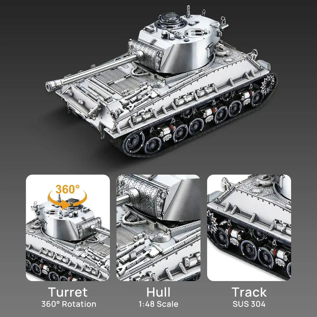 M4 Sherman 1:48 3D Metal Model Kit