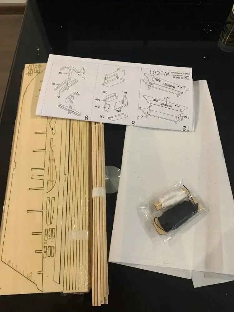 Wooden Assembled Ancient Sailboat Model Kit - Model to assemble