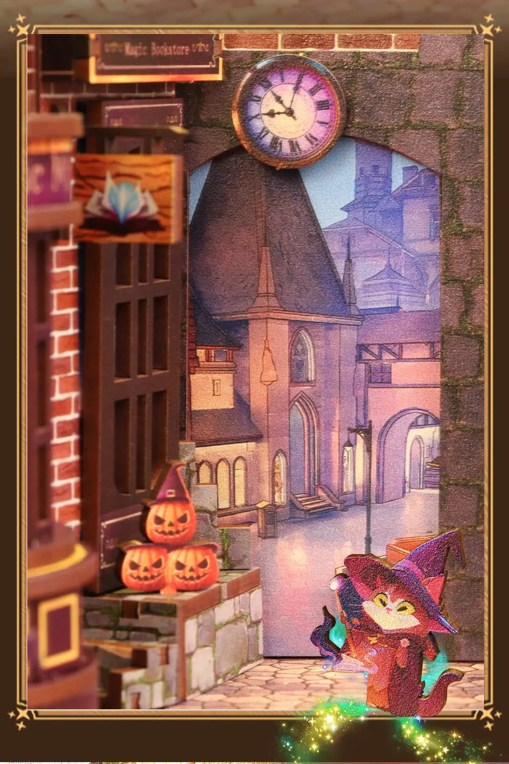 "Magic Alley" Bookend - Model to assemble