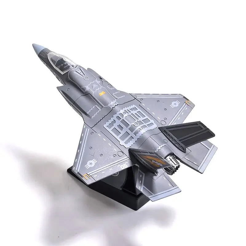 DIY Military Aircraft Model Kit – F14, F35, B2 Bomber & AH64 Helicopter Building Blocks - Model to assemble