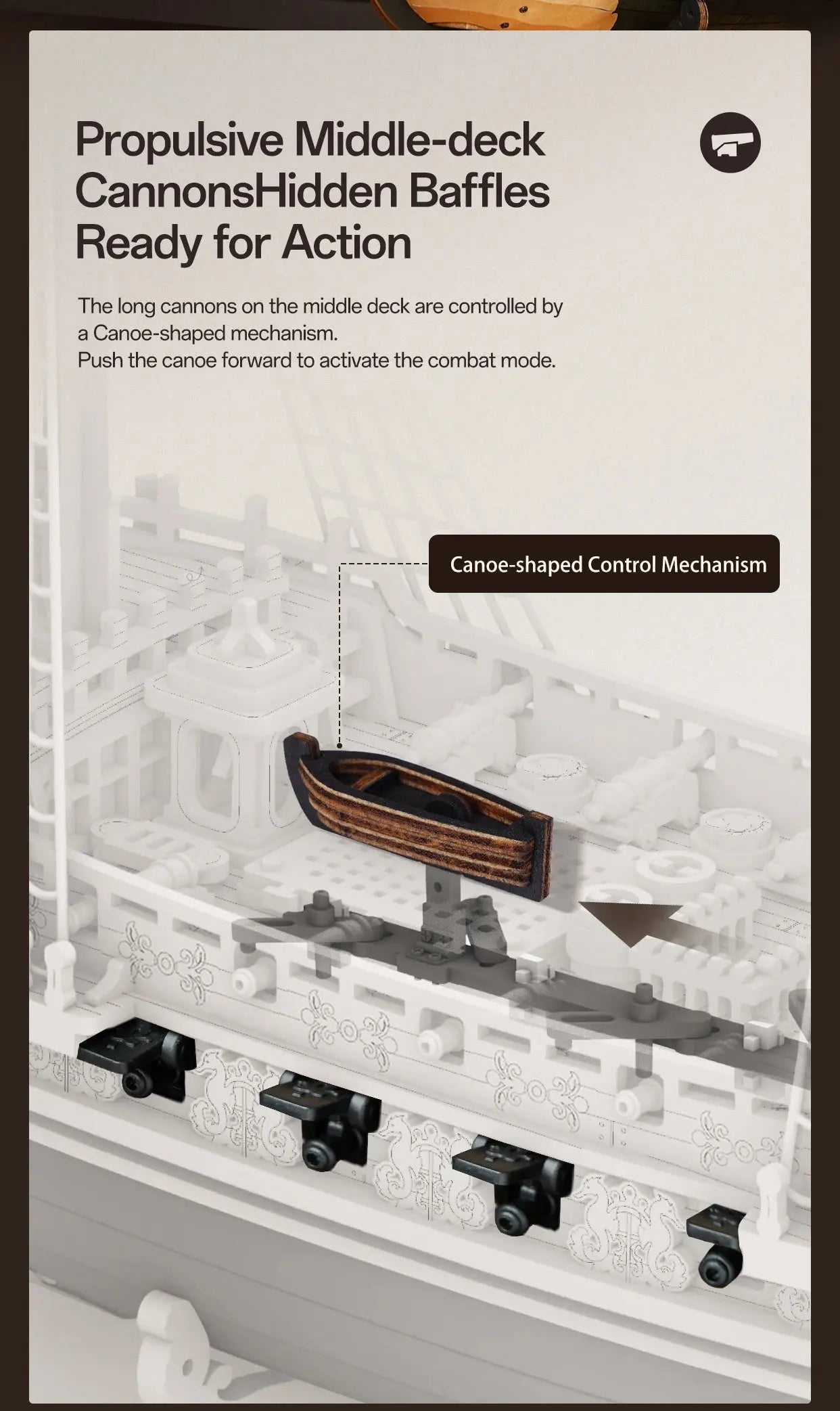 Wooden Three-Rigged Ship Model Kit - Model to assemble