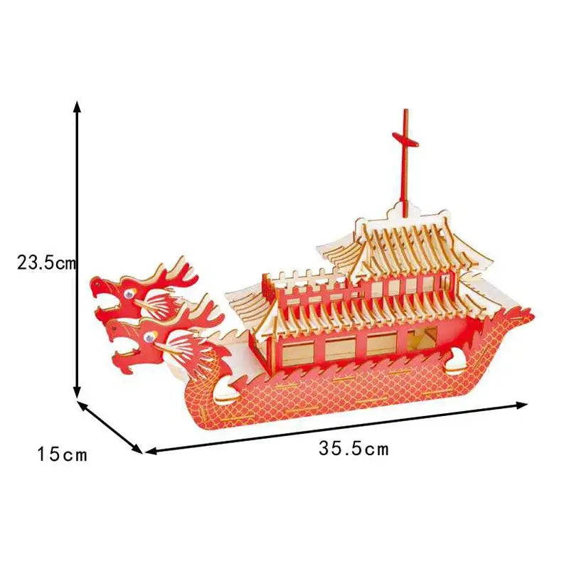 Wooden 3D Puzzle Ship Model Building Kit - Model to assemble