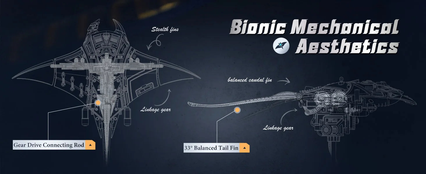Manta Ray Mechanical - Model to assemble