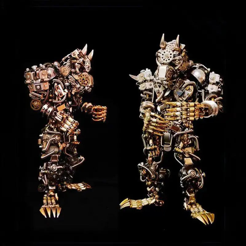 Robot werewolf handmade 3d three-dimensional metal assembly model building blocks puzzle war wolf boy's day gift Model to assemble
