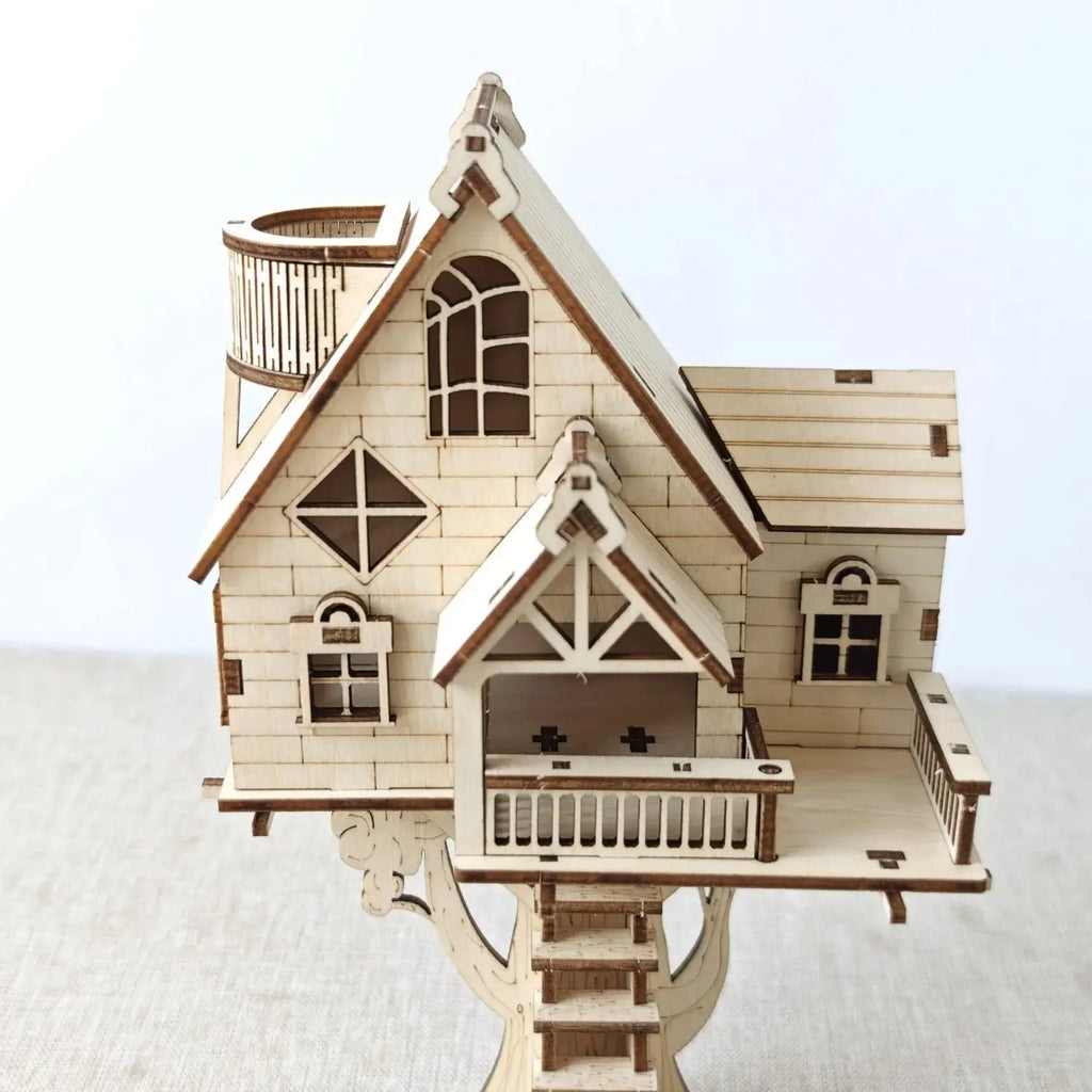 Wooden House 3D Puzzle - Model to assemble