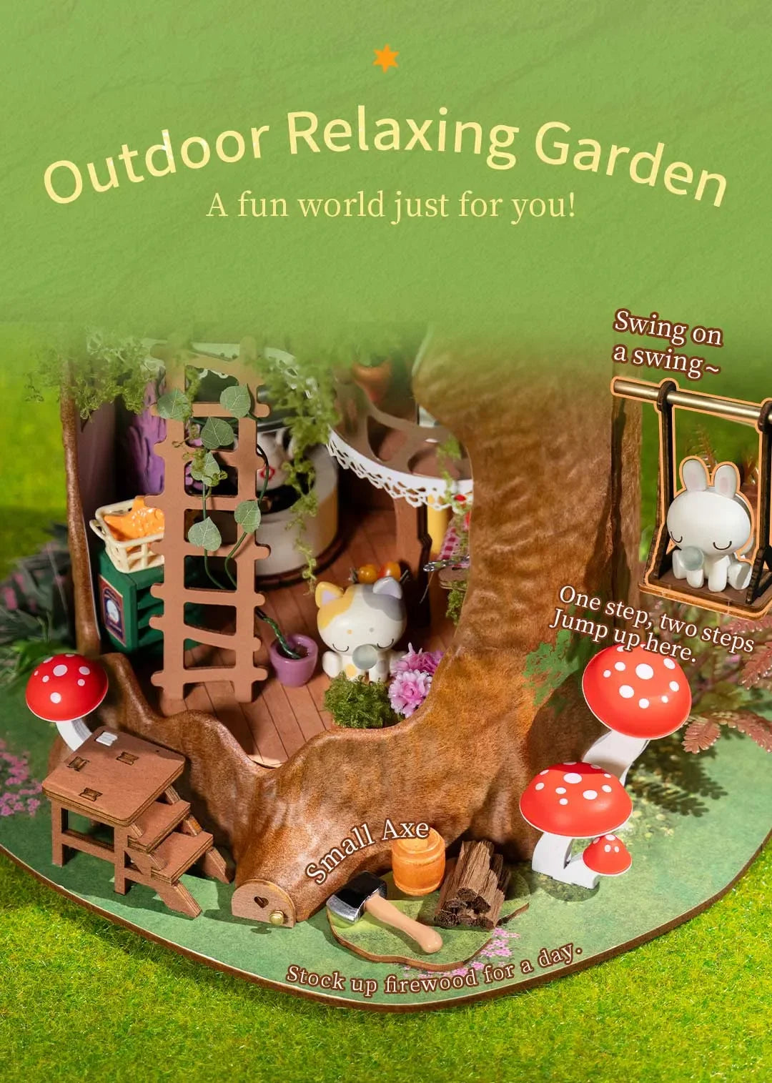 Fairytale Tree House Dollhouse - Model to assemble