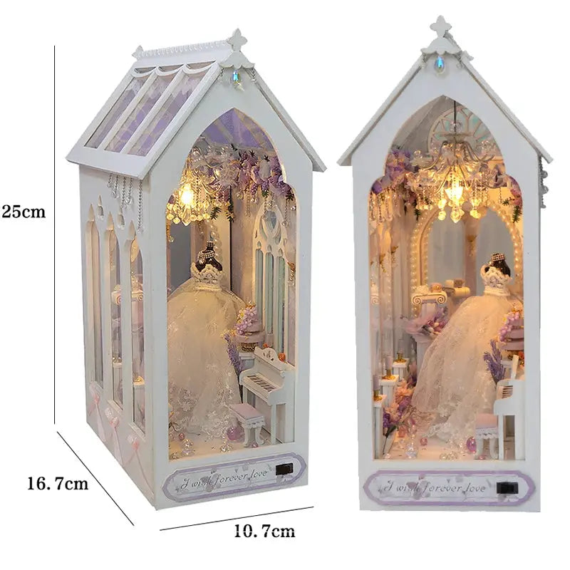 DIY bookend Kits With LED Light - Model to assemble