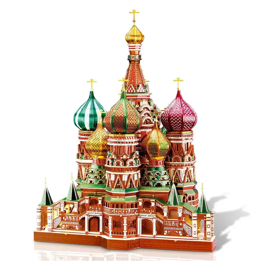 Saint Basil's Cathedral 3D Metal Puzzle - Model to assemble