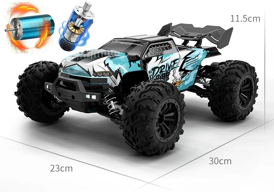 4WD Remote Control Car Off Road 4x4 RC High Speed Buggy Truck Super Brushless 50 or 80KM/H Fast Drift Racing Toy Kids Adults Model to assemble
