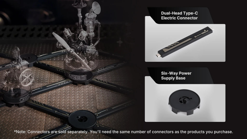 Leonardo Da Vinci's Helicopter Steampunk Mechanical Model with Moving Wing LED Unique - Model to assemble