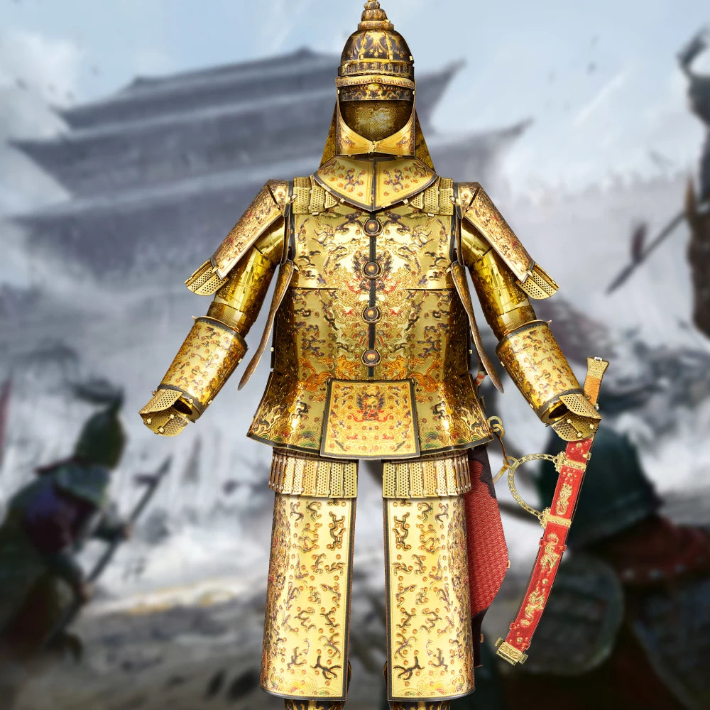 Piececool Model Building Kits a Suit of Armour Kit 3D Metal Puzzles DIY Toys for Adult Jigsaw Collection Birthday Gifts Model to assemble