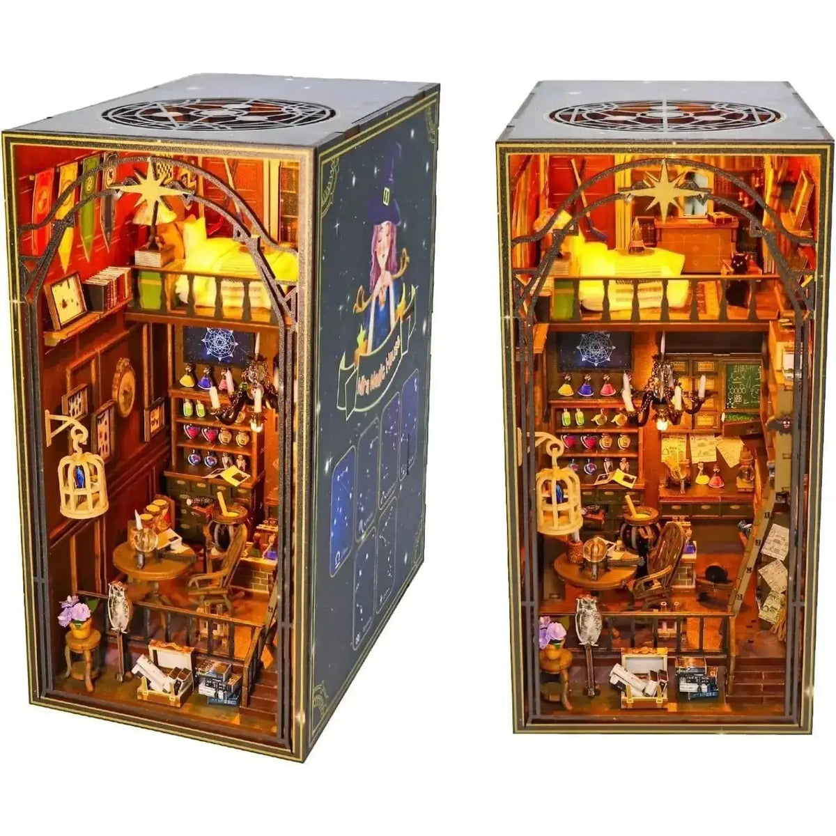 The Wizard's Study Book Nook Model to assemble