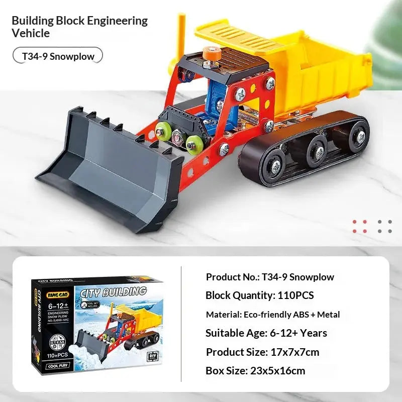 Metal Off-Road Vehicle Building Blocks - Model to assemble