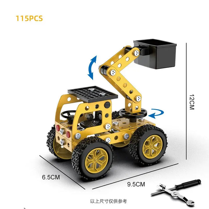 Off-road Excavator Engineering Vehicle Model to assemble