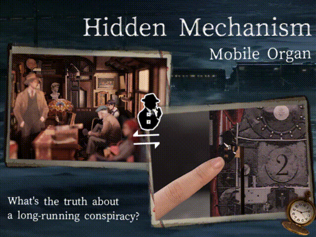 Detective, Train Mystery Wooden Dollhouse, Touch Light, Dust Cover, Bookshelf Insert, - Model to assemble