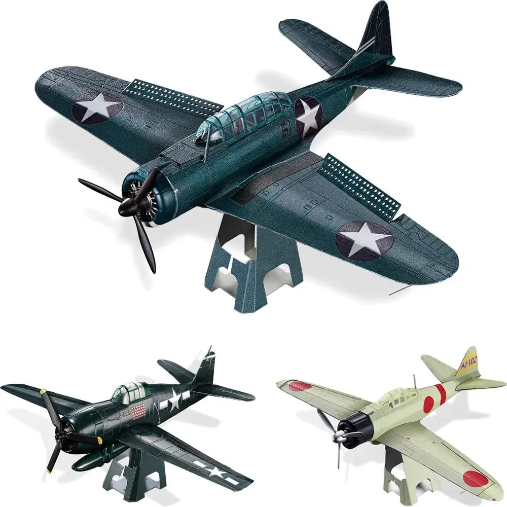 Airplane 3D Metal Puzzle DIY - Model to assemble