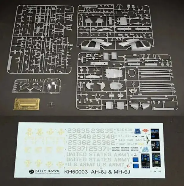 AH-6J / MH-6J Little Bird Helicopter Model Kit 1/35 Scale – US Military Special Forces Aircraft DIY Assembly - Model to assemble