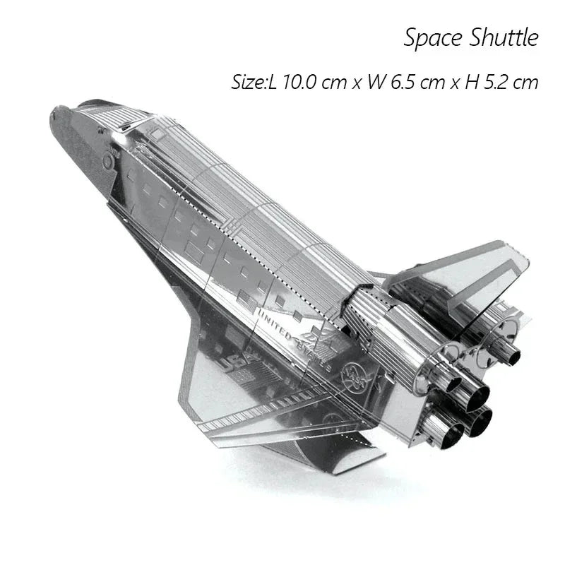 3D Metal Puzzle UFO DIY Handmade Space Exploration Spacecraft Assembly Model Jigsaw Puzzle Toys For Adult Kids Model to assemble
